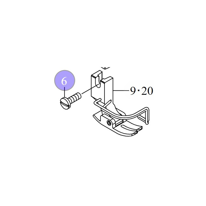 VIS DE FIXATION PIED PRESSEUR JUKI DDL